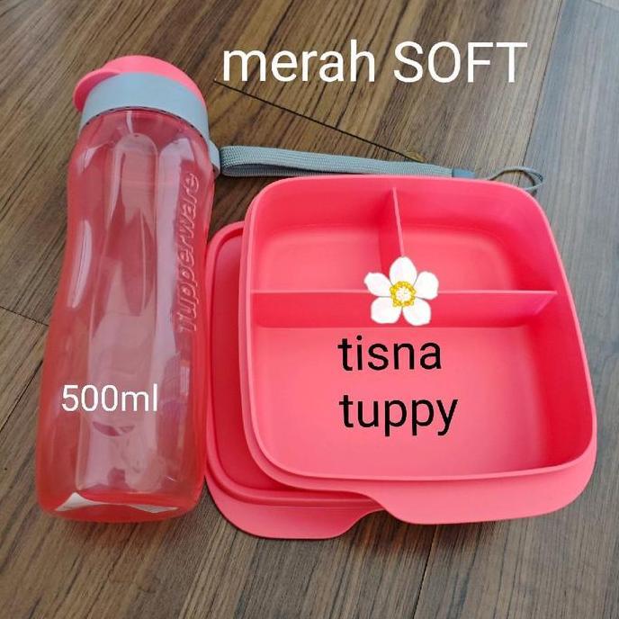 lolly tup dan eco fashion 500ml tali abu new color leher abu botol tupperware