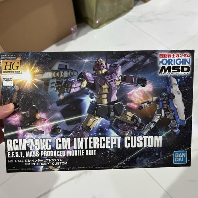 HG THE ORIGIN 1/144 GM Intercept Custom ORI BANDAI