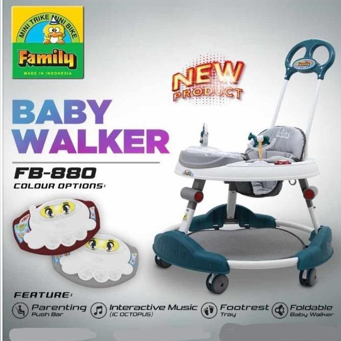 Family FB880 Baby Walker Musik Lampu Alat Bantu Belajar Jalan Bayi