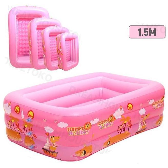 150Cm Kolam Renang Anak Jumbo 3Rings Kolam Renang Keluarga Tiup Besar Family Inflatable Swimming Poo