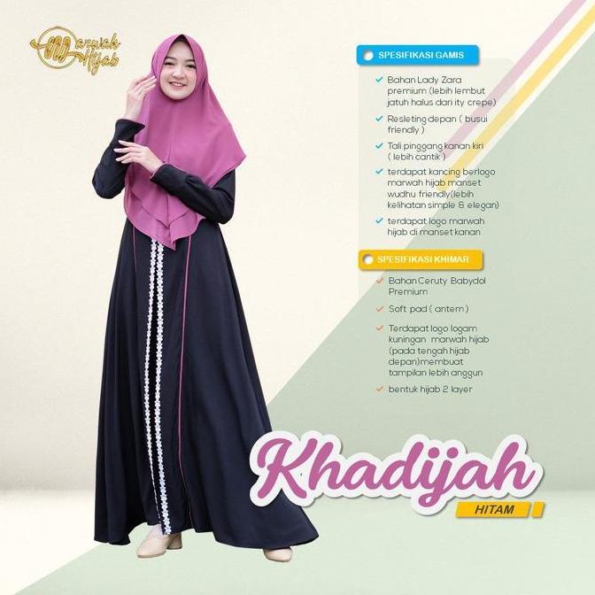Khadijah Syar'i by Marwah Hijab Terlaris