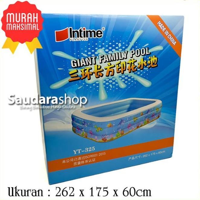 Intime Yt325 Kolam Renang Anak Besar 3 Ring 262X175X60Cm 3K