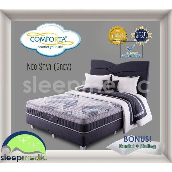 Promo COMFORTA SpringBed NEO STAR ( KASUR / SET ) 160 180 200 90 100 120 140 Diskon