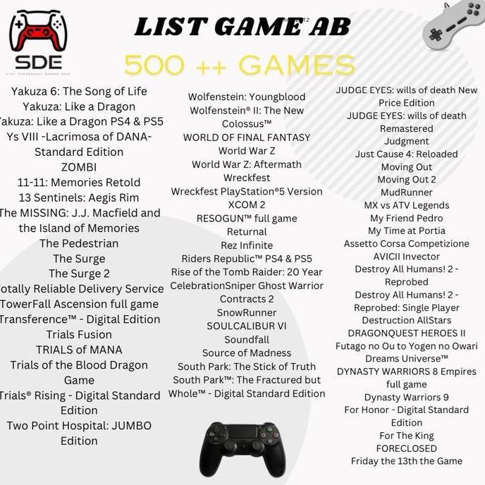 SONY PS4 PRO/SLIM/FAT BISA ONLINE OFFLINE 500GB/1TBPLAYSTATION ORIGINAL DAN TERPERCAYA