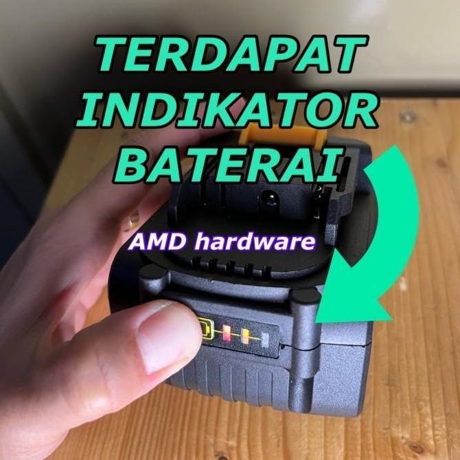 NAGAWA BATERAI Battery Bor Cordless Impact Wrench Socket 21V - 21 Volt