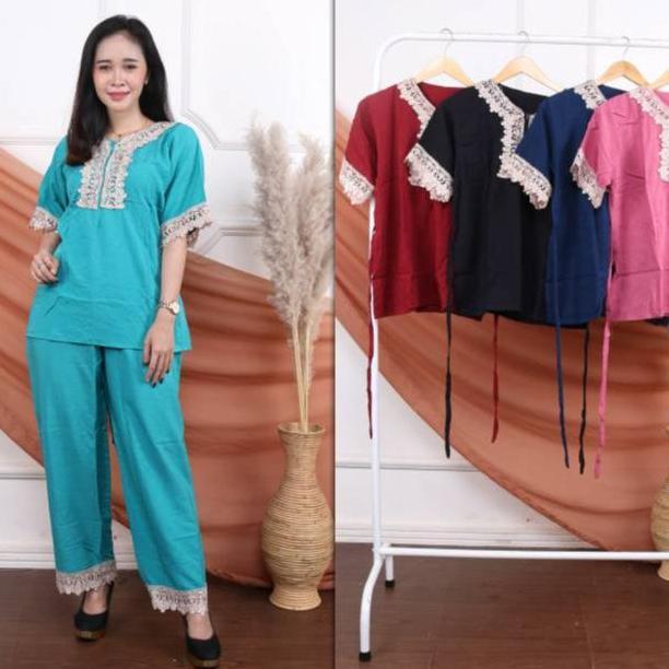 Promo Setelan Wanita Lengan Pendek/Daster Arab Celana Panjang Murah clopro Diskon
