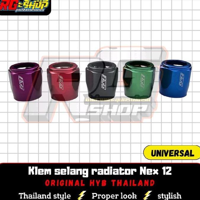 Promo Klem Kleman Breket Clamp Selang Radiator AN12 NEX12 Almunium Aluminium Almu CNC PCX Vario 125 