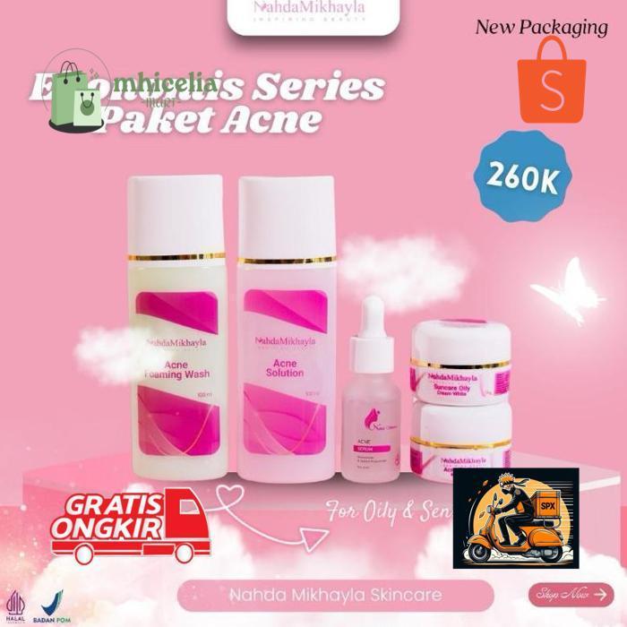 XD27 NAHDA SKINCARE || ECERAN CREAM MALAM/SIANG/TONER/FOAMING WASH (SABUN) NAHDA SKINCARE Hemat