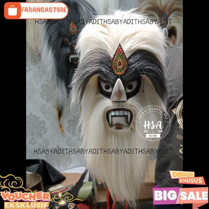 Topeng Ganongan/Bujang Ganong Rambut Putih [Br 1111]