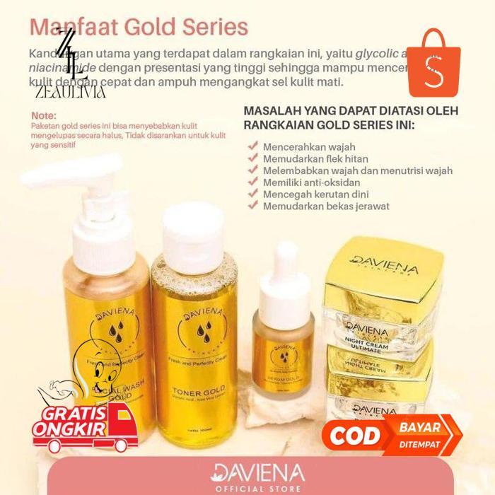 rf-45 Daviena Skincare - Paket Gold Series Daviena Skincare Official Ownerdavienaskincare Daviena Sk
