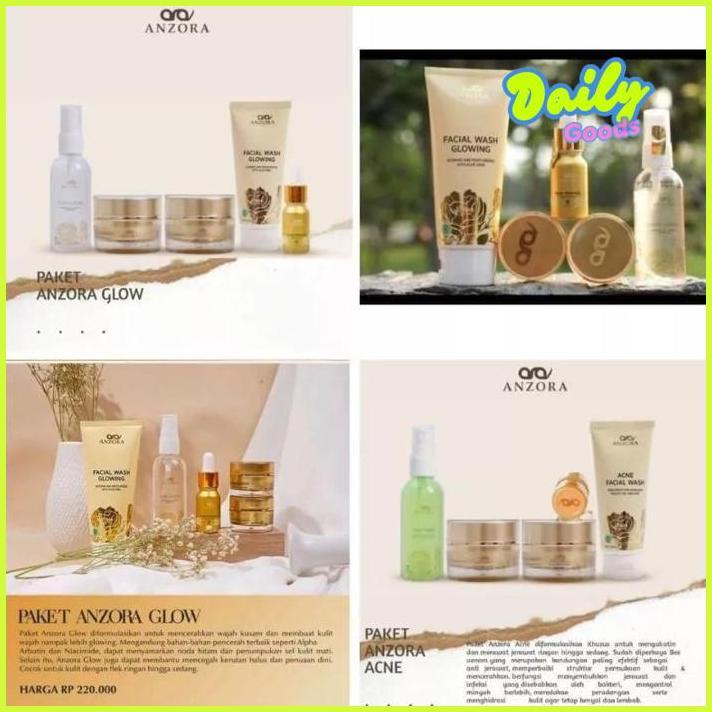 fgk-24 anzora Skincare - Brightening skincare anzora original - anzora paket glow - anzora paket acn
