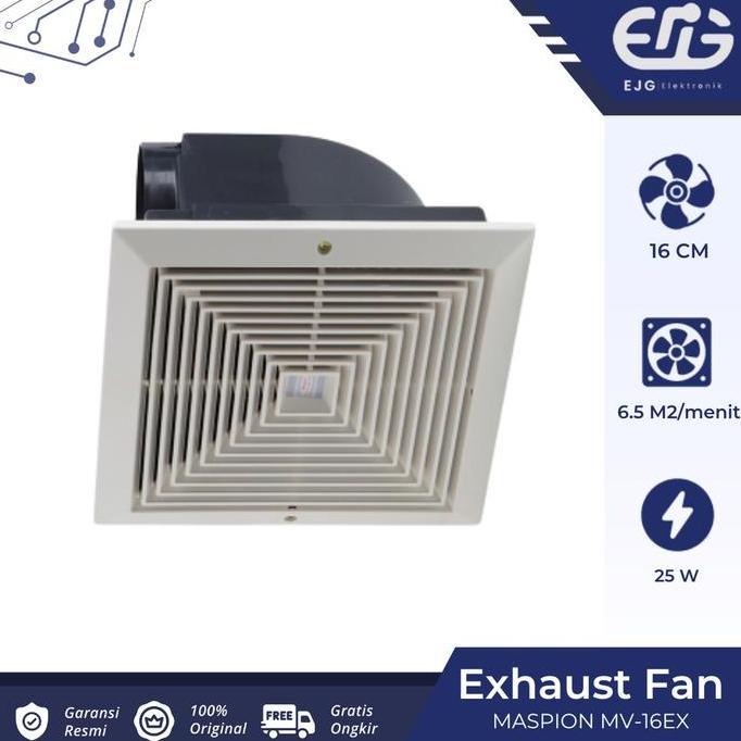 PROMO DISKON - Maspion Exhaust Fan MV-16EX Exhaust Plafon MV16EX / MV16 EX / MV 16EX / MV-16 EX