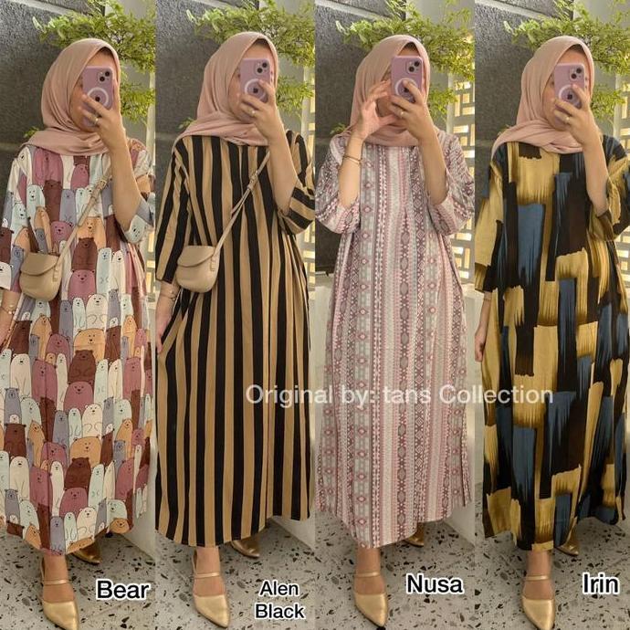 Daster Slavina Ld 120 Jumbo - Rayon Viscose - Home Wear - Gamis Busui Muslim Wanita