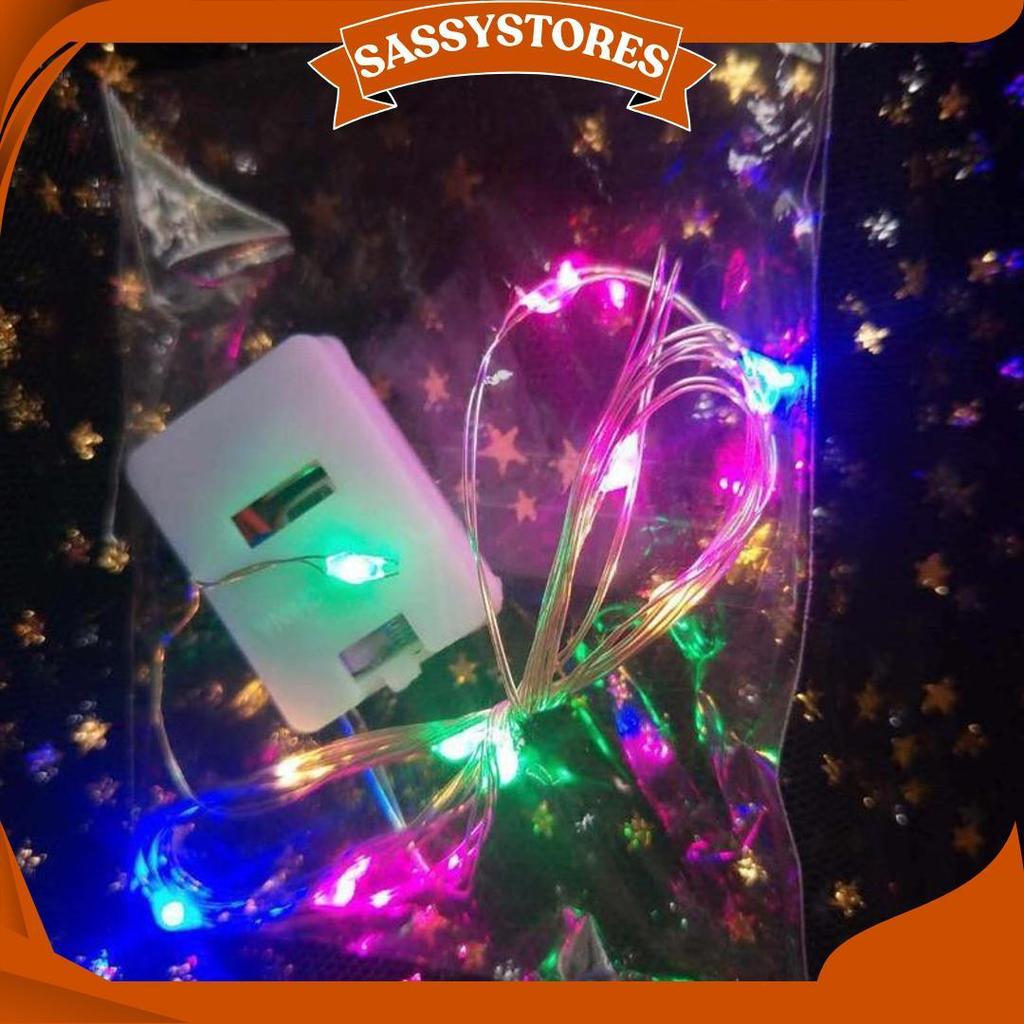 Lampu Tumblr Led Kawat Pohon Natal/ Lampu Hias Pohon Natal Panjang / Dekorasi Hiasan Aksesoris Chris