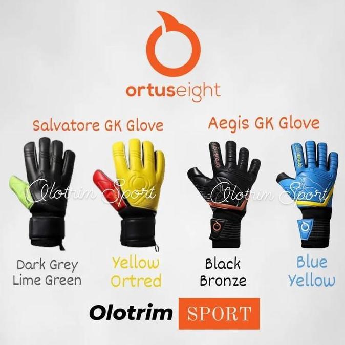 Sarung Tangan Kiper Ortus OrtusEight AEGIS GK GLOVE / SALVATORE GK GLOVE Bone Non Bone Tulang Tanpa 