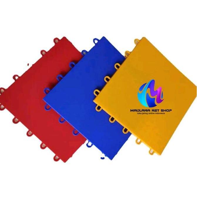 Trilene Lantai Interlock Futsal Original Flat 100cmx100cm 100% Polypropylene Copolymer Garansi 8 Tah