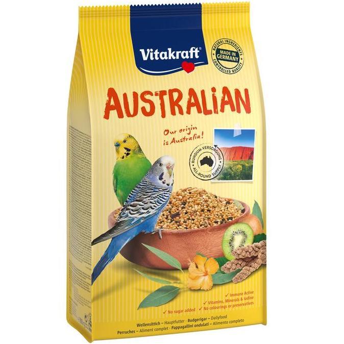 BEBAS ONGKIR - Vitakraft Australian Budgies 800 gr. Makanan burung parkit Australia