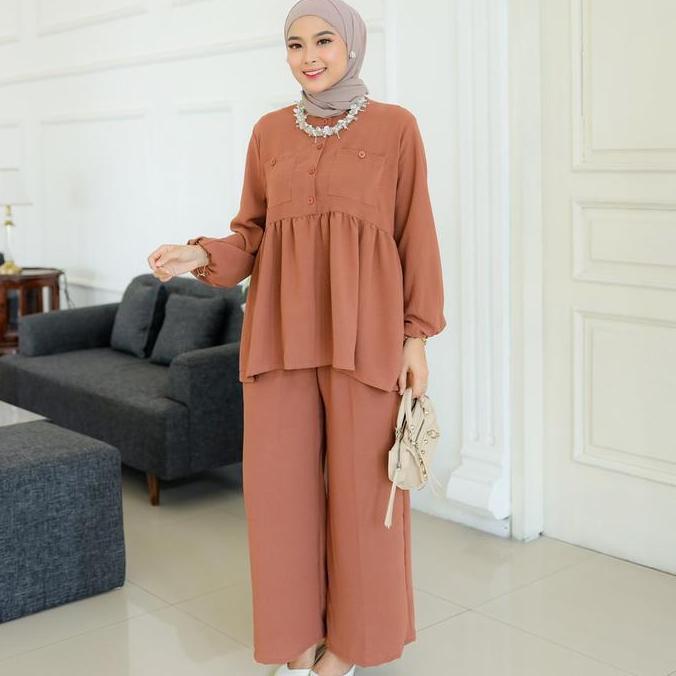 MONICA ONE SET AIRFLOW CRINCKLE Polos