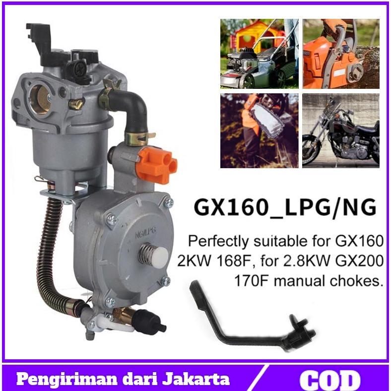 siapCarburator Gas LPG Carburator Converter To LPG GX 160 Sampai GX 200 Karburator Genset Pompa Konv