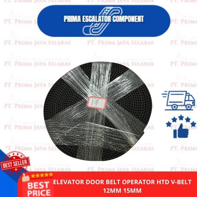PROMO - ELEVATOR DOOR BELT OPERATOR HTD V-BELT 12 MM 15 MM