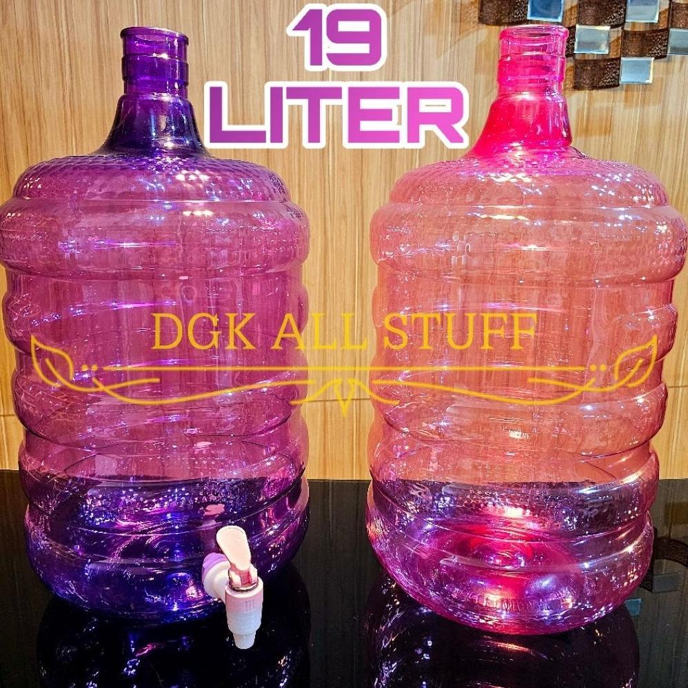 Galon Dispenser Keran Kran Air Kosong Baru 19 Liter 19 Litre 19L 19 L Plastik BPA FREE Estetik Aesth