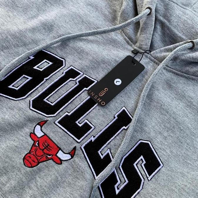 ( Gratis Stiker) Bulls Abu Banteng Hoodie Sweater Cowok Pria Cewek Distro Full Bordir Premium Full T