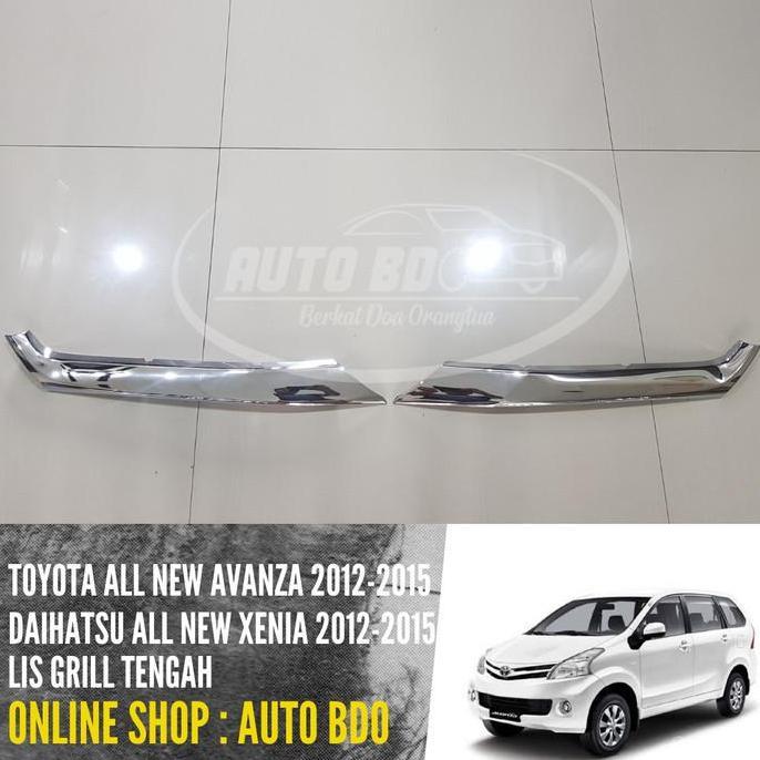 List Lis Grill Tengah All New Avanza & All New Xenia 2012 -2015 Chrome