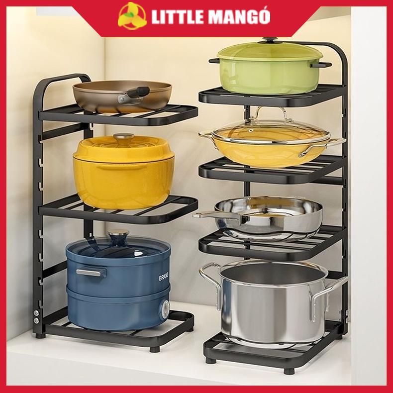 Rak Panci Susun Stainless Rak Piring Wastafel Bawah Wastafel Rak Pot Rack Adjustable Rak Dapur Stain