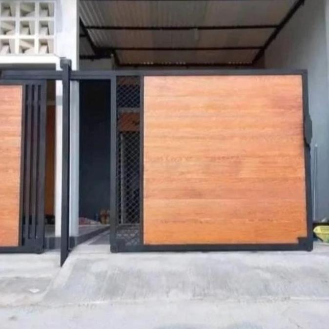 Pagar Besi Dobel Sliding | Pagar Minimalis | Pagar Dorong