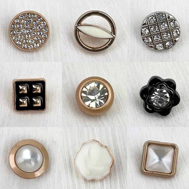 Kailashstorage Kancing Kecil 10-15Mm Cantik Mewah Unik | Kemeja | Kancing Baju Bayi Import Mix Hj-64