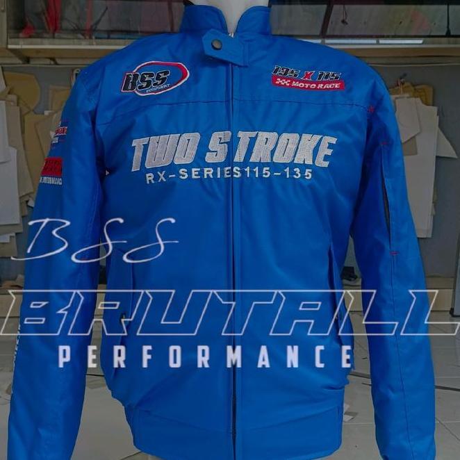 Jaket Brutall Two Stroke Voll 4 Santai Daiyli Jaket 2Tak Rx King Tracktop Winongo Bordir Pria Bomber