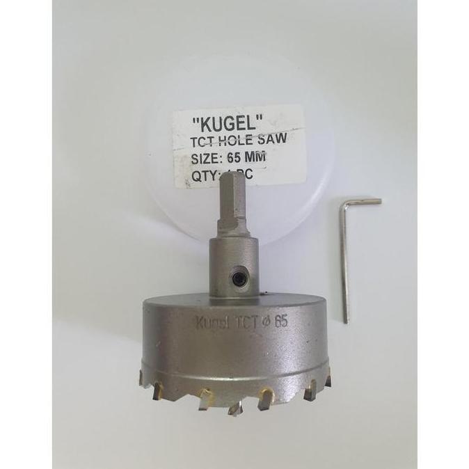 Kugel Hole Saw TCT Dia. 65 mm - Mata Bor Stainless Steel - Original HOLE SAW ASLI KUGEL