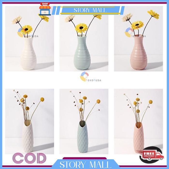 VAS BOTOL / VAS PLASTIK MINIMALIS [TANPA BUNGA] BY STORY MALL