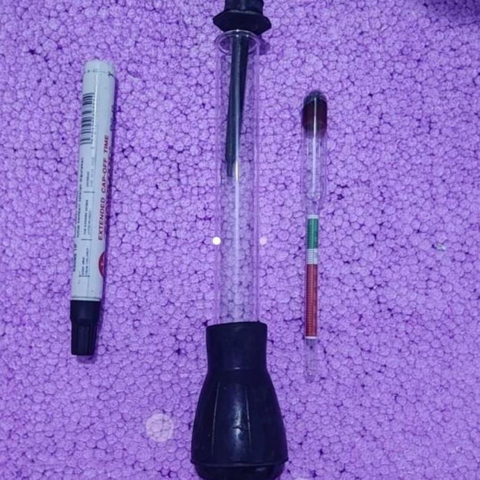bateray hidrometer / alat ukur air aki 82520 / battery hydrometer / pompa air aki / accu / zuur ORIG