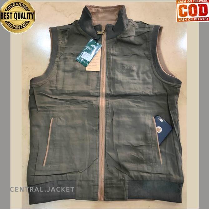 Rompi Jeep Pria Bolak Balik - Rompi Kanvas Jeep - Rompi Outdoor