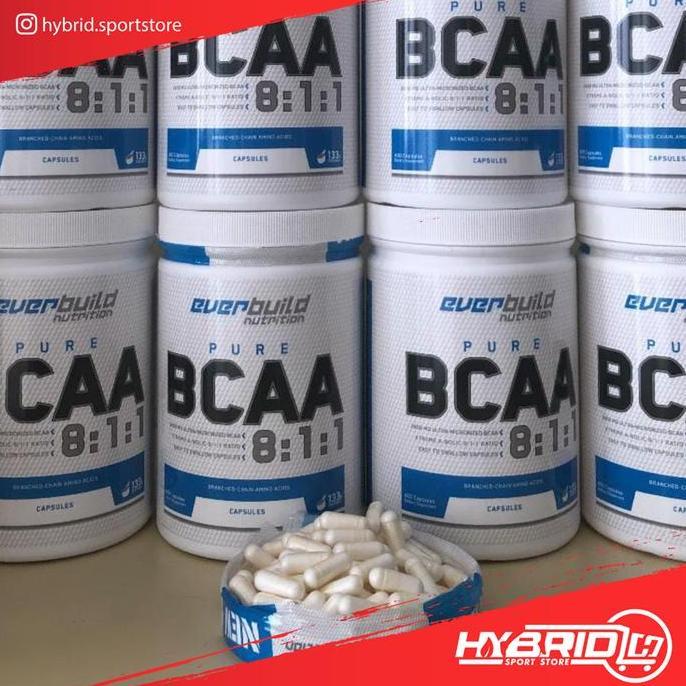 Everbuild Nutrition Bcaa 400 Capsul Ratio 8:1:1 eceran terbaik pengganti AST