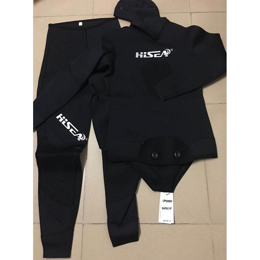 Wetsuit Hisea 3Mm Yamamoto Open-Cell Wetsuit Anti-Jellyfish Pakaian Selam Pria Untuk Scuba Diving An