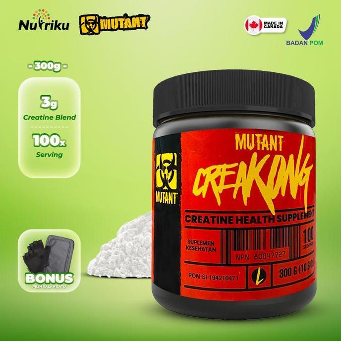 Mutant Creakong Creatine 300gr BPOM - Suplemen Kreatin