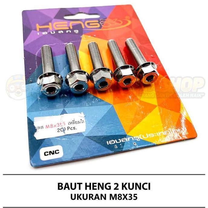 Promo Baut Probolt Shock Belakang M8x35 Vario PCX ADV 125 150 160 Beat Scoopy Stylo Heng 2 Kunci Sta