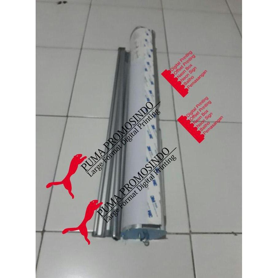 Spesial Roll Up Banner Alumunium Plus Printing Ukuran 80 X 180 Murah Jakarta