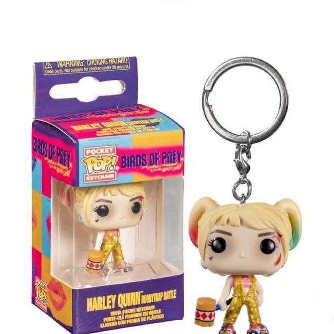 FUNKO POCKET POP KEYCHAIN GANTUNGAN KUNCI BIRDS OF PREY HARLEY QUINN BOOBYTRAP BATTLE