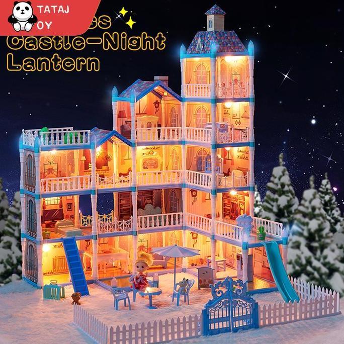 Rumah Boneka Besar Mainan Princess Castle Rumah Rumahan Doll House