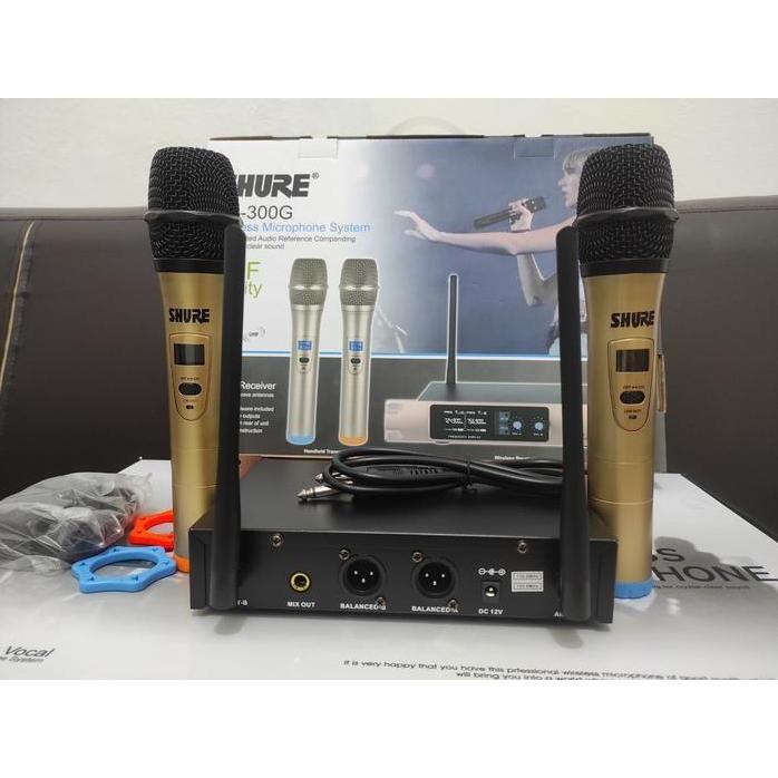 Mic Wireles Shure Sh 300G Bagus Siap Kirim