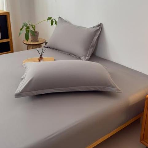 TERBARU - SPREI POLOS WARNA ABU MUDA - 120x200/160x200/180x200 TINGGI 30CM