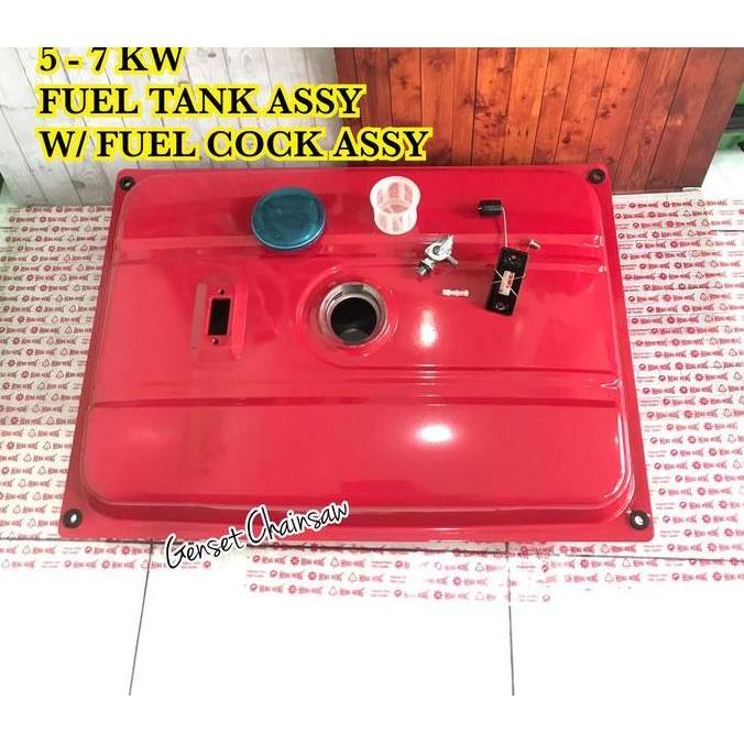 Fuel Tank Assy W/ Fuel Cock Tangki Bensin Genset 5Kw 6Kw 7Kw 8Kw 5000