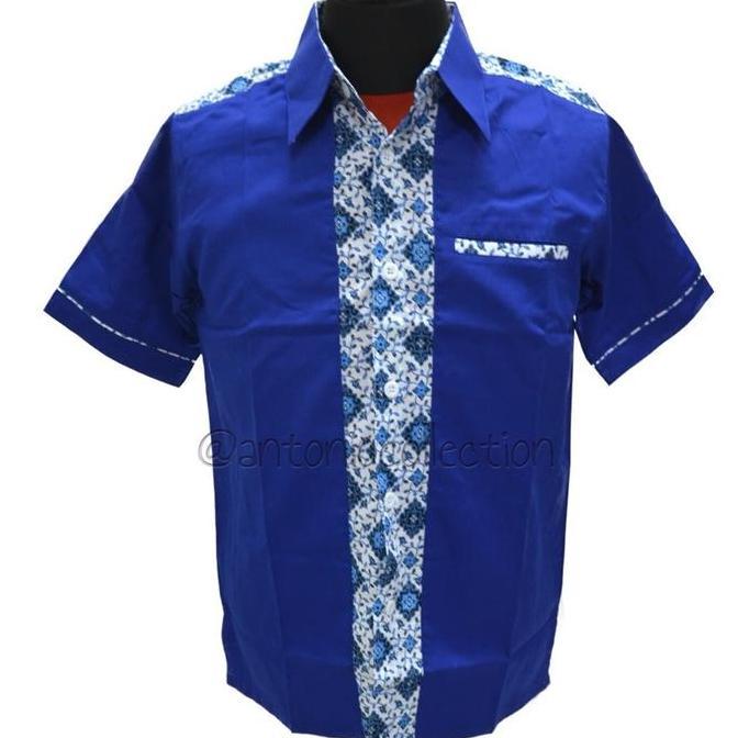 Kemeja Seragam Batik , Baju Kerja Batik , Seragam Kombinasi Batik , Seragam Batik , Baju Restoran Ba
