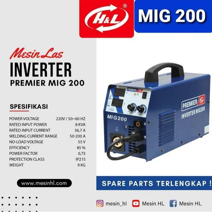 Miliki Trafo Las Hl Mesin Las Mig 200A Tanpa Gas Welding Gasless