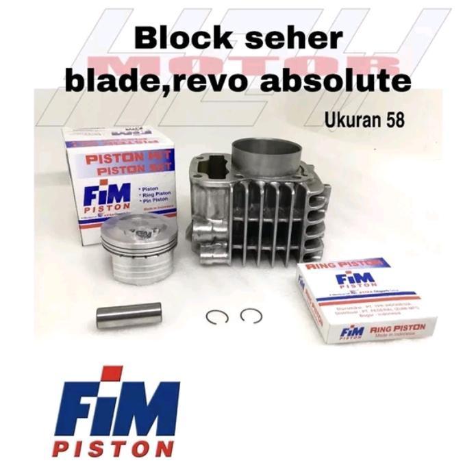blok seher cylinder racing bore up kwb blade revo absolute Fim 58