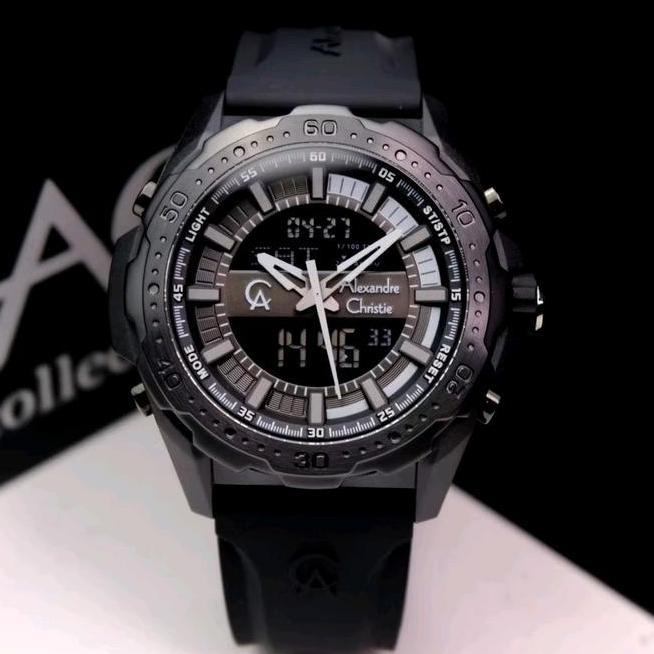 Alexandre Christie 9370 Mh Pria Garansi 1Tahun Jam Rubber Stainless