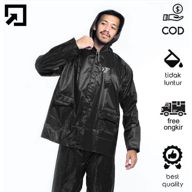 Jaket Jas Hujan Pria Wanita Tojan Set Jaket Celana Waterproof